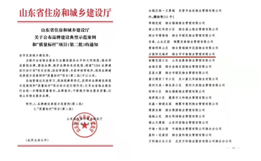 力高健康生活集团旗下烟台中泰物业入选山东省“品牌建设典型示范案例”.jpg